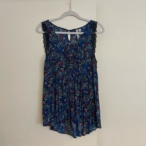 LC Lauren Conrad Baby Doll Sleeveless Blouse